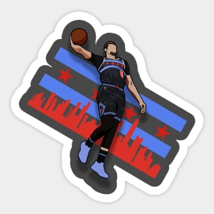 Zach Lavine Chicago Bulls City Jersey Sticker